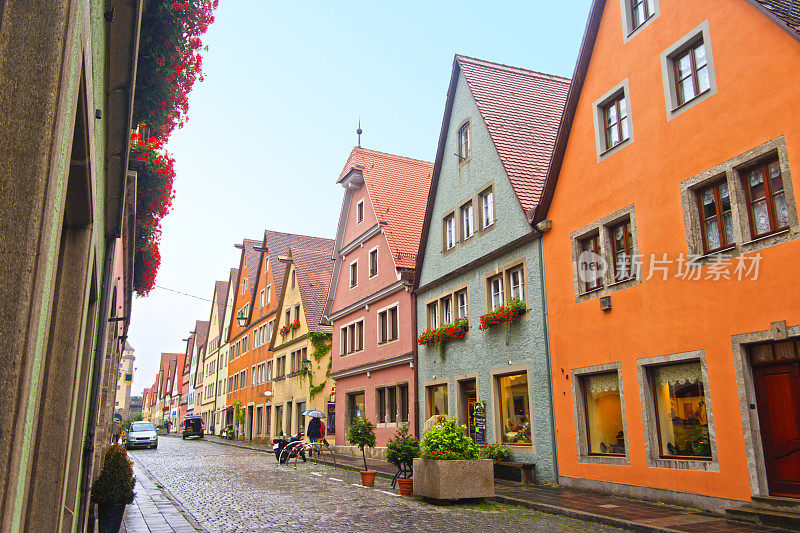德国巴伐利亚州Rothenburg ob der Tauber的建筑外观